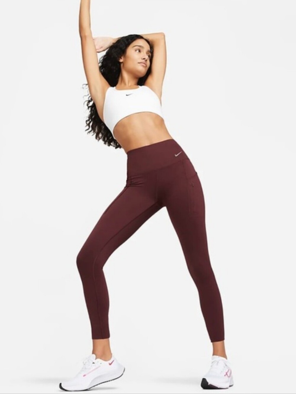 Nike Universa 7/8 High-Waist Leggings - Brown